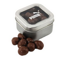 Window Tin with Chocolate Covered Peanuts